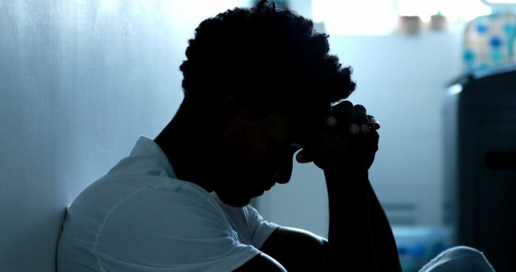 a man with agitated depression